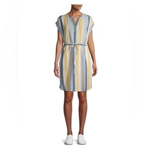 Time and Tru Women's Cinched Waist Dress